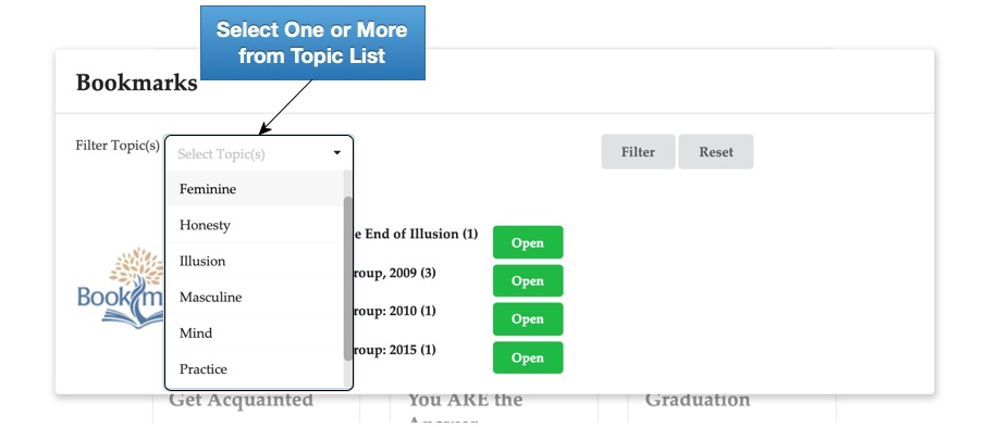 Bookmark List Filter